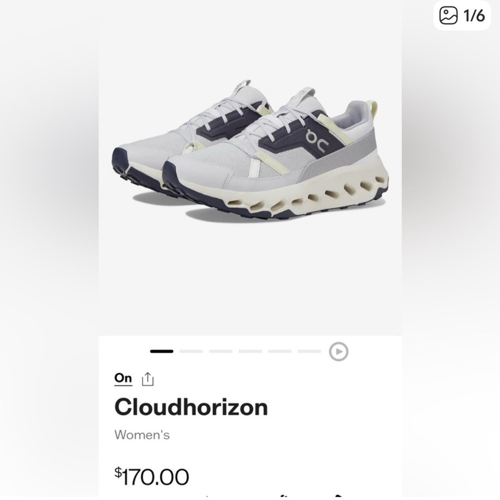 On Cloud Cloudhorizon Lavender Ivory Sneaker — 8 - NEW IN BOX